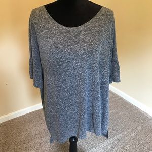 2XL Old Navy Heathered Gray Boyfriend Tee